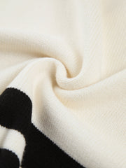 Pull rayé col montant