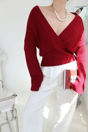 Pull portefeuille tricoté