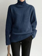 Pull col montant tricot