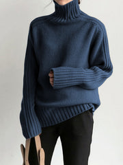 Pull col montant tricot