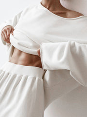 Sweat asymétrique épaules dénudées