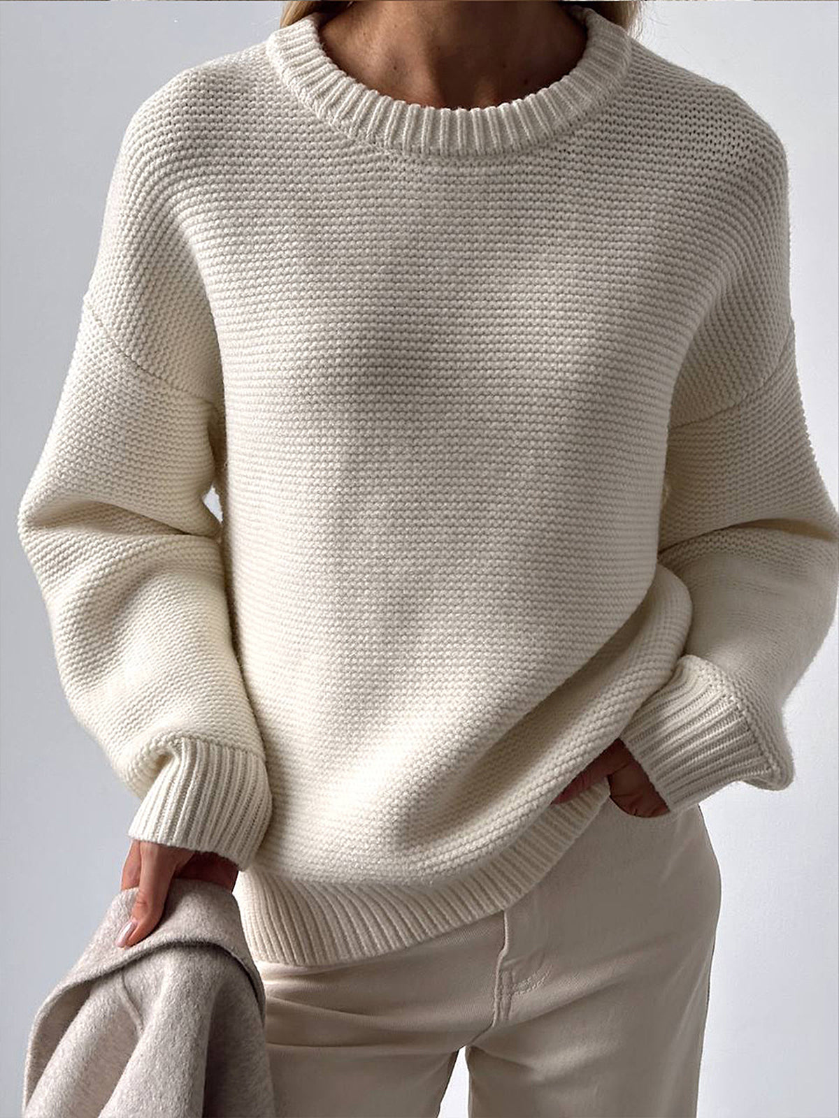 Pull tricot coton