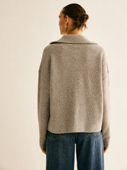 Ensemble pull zippé laine