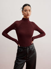 Pull skinny manches transparentes