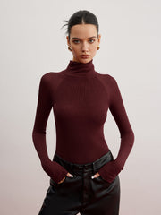 Pull skinny manches transparentes
