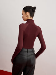 Pull skinny manches transparentes