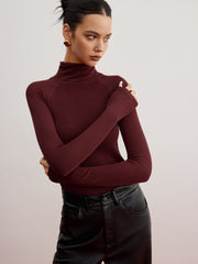 Pull skinny manches transparentes