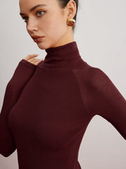 Pull skinny manches transparentes