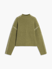 Pull col montant oversize