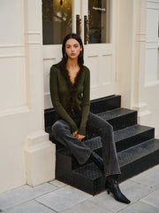 Pull slim bord-côtes