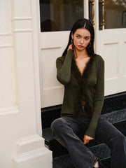 Pull slim bord-côtes