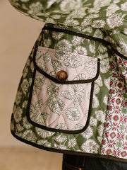 Veste matelassée à fleurs