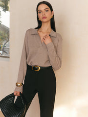 Pull col détendu
