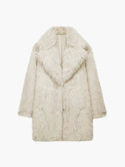 Manteau oversize en fausse fourrure
