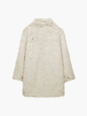 Manteau oversize en fausse fourrure