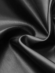 Jupe midi fendue simili cuir
