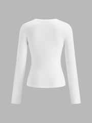 Chemise manches longues col rond