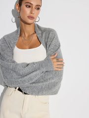 Cardigan oversize manches chauve-souris