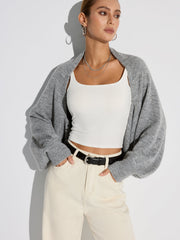 Cardigan oversize manches chauve-souris