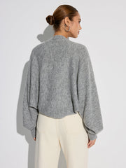 Cardigan oversize manches chauve-souris