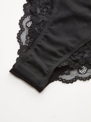 Body dentelle transparente manches longues