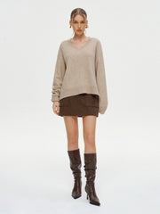 Jupe mini tweed poche