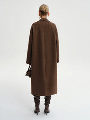 Manteau long oversize à revers