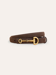 Ceinture fine boucle effet daim