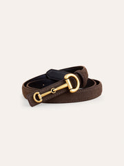 Ceinture fine boucle effet daim