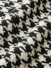 Blazer pied-de-poule croisé