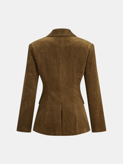 Blazer velours côtelé ajusté