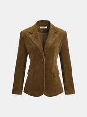 Blazer velours côtelé ajusté