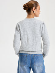 Cardigan col rond boutonné