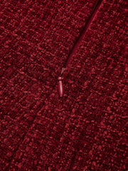Robe mini tweed boucle métal