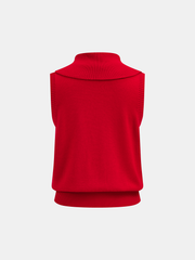 Gilet sans manches col roulé