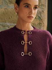 Pull manches longues détail mors