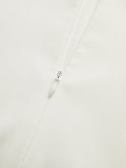 Robe mini col montant ourlet plissé