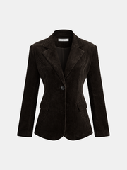 Blazer velours côtelé ajusté
