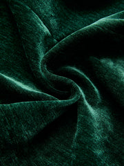 Blazer velours vert ceinturé