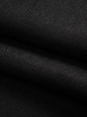 Pantalon bouffant ceinture simili noir, détail du tissu