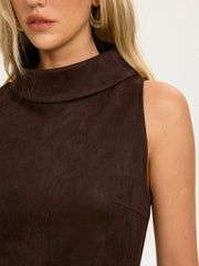 Ensemble top jupe mini effet daim