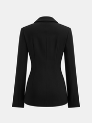 Blazer noir à nœud — vue de dos