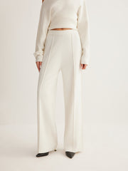 Ensemble pull asymétrique pantalon large