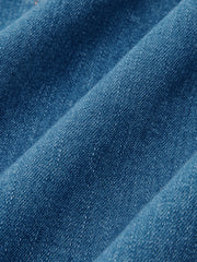 Robe maxi sans manches col rond denim