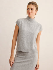 Ensemble top tricot et jupe midi