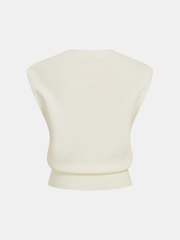 Pull sans manches fleurs 3D