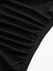 Chemise côtelée asymétrique manches longues