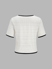 Ensemble top et short tricoté