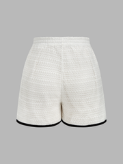 Ensemble top et short tricoté