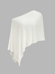 Ensemble cape tricot jupe mini asymétrique